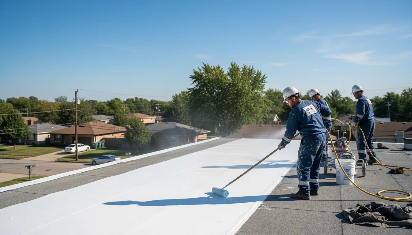 Commercial roof coating in Lawrence, NE near me